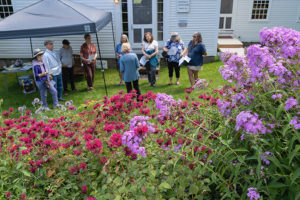 Lorna's garden at Peacham Historical House, Peacham, Vermont