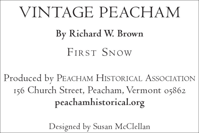 Shop Peacham Historical Association