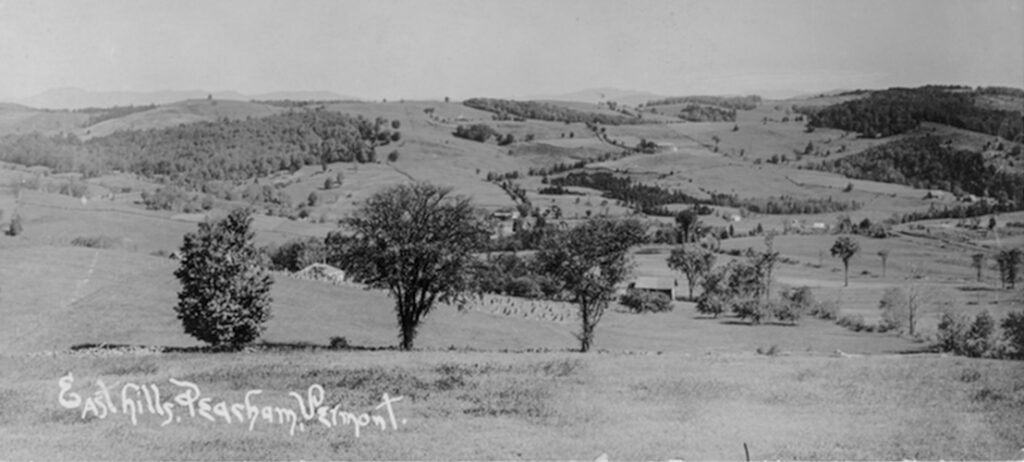 Vintage postcard of Peacham, Vermont - Eastern Illustrating and Publishing Collection, Penobscot Maritime Museum