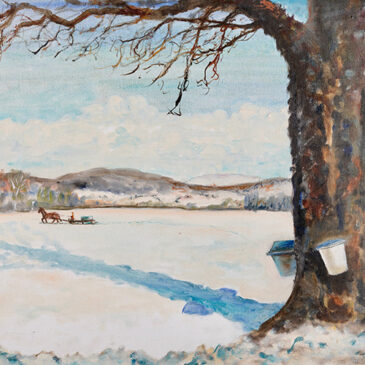 Painting by Hertha Forrai, Peacham, Vermont