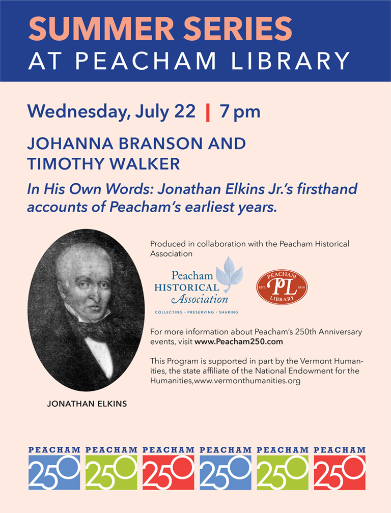 Summer Series at Peacham Library 2026